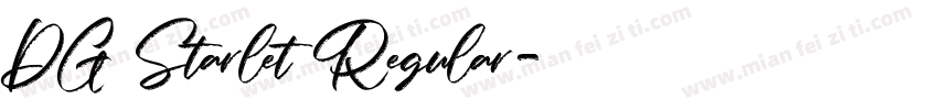 DG Starlet Regular字体转换
